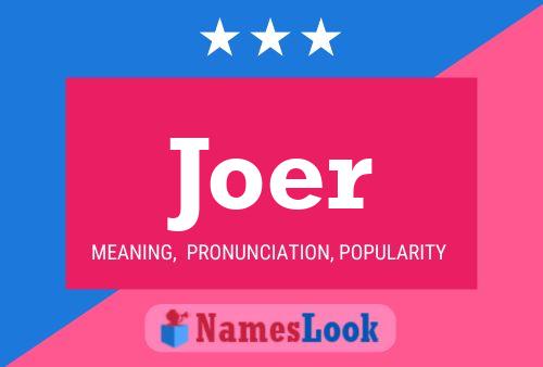 Joer Name Poster