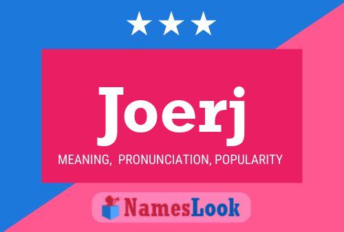 Joerj Name Poster