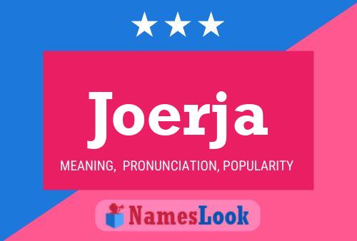 Joerja Name Poster