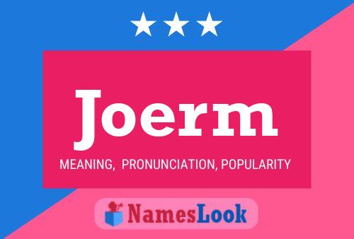 Joerm Name Poster