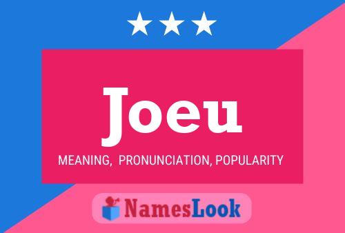 Joeu Name Poster