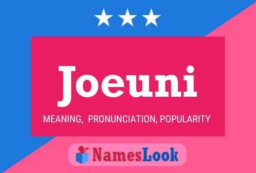 Joeuni Name Poster