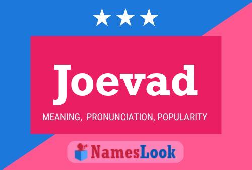 Joevad Name Poster