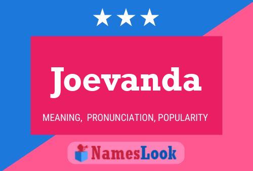 Joevanda Name Poster