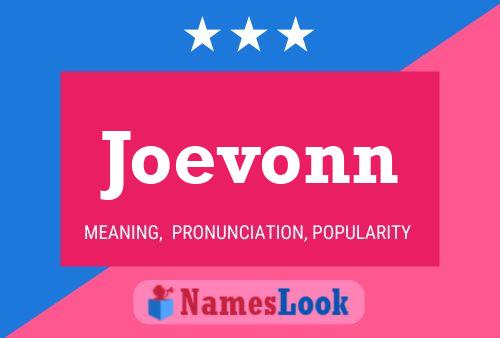 Joevonn Name Poster