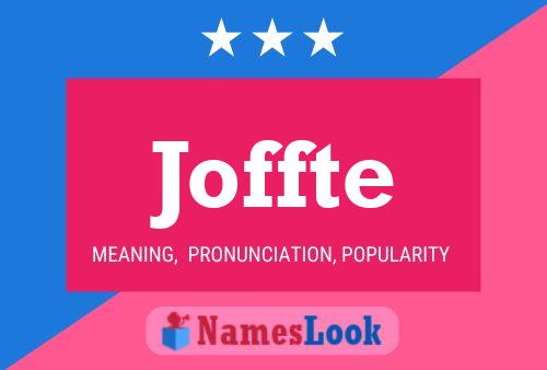 Joffte Name Poster