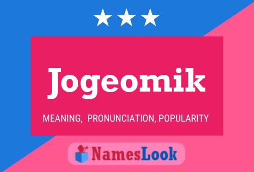 Jogeomik Name Poster