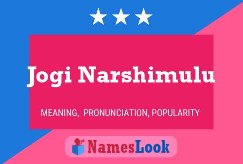 Jogi Narshimulu Name Poster