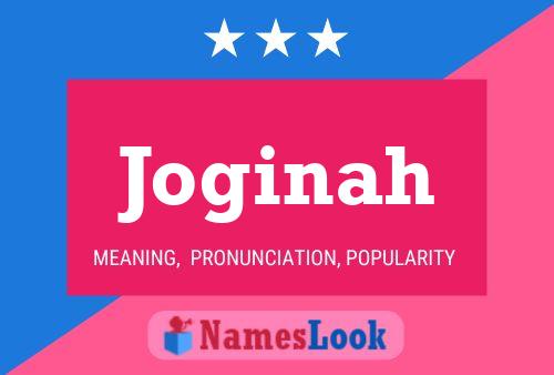 Joginah Name Poster