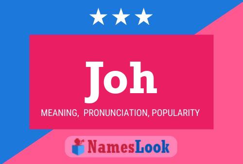 Joh Name Poster