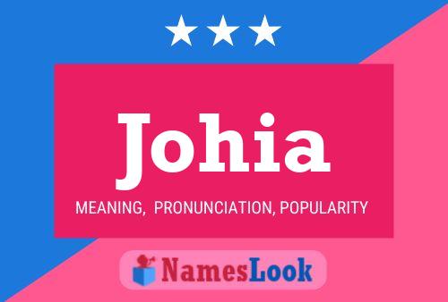 Johia Name Poster