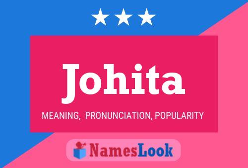 Johita Name Poster