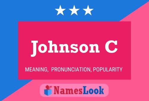 Johnson C Name Poster