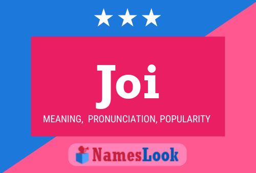 Joi Name Poster