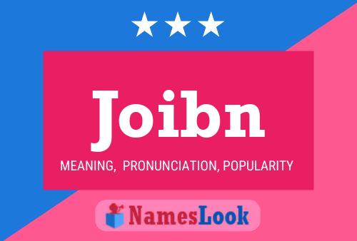 Joibn Name Poster