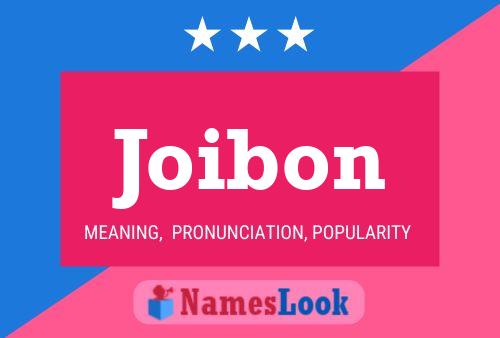 Joibon Name Poster