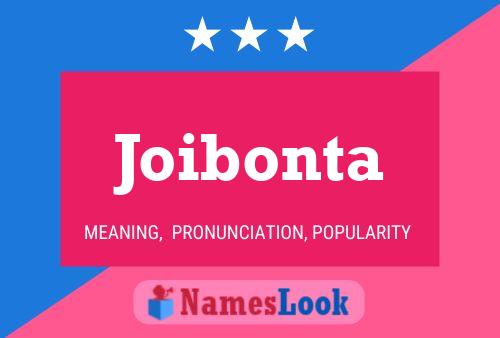 Joibonta Name Poster