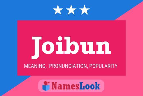 Joibun Name Poster