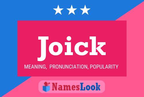 Joick Name Poster