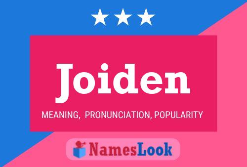 Joiden Name Poster