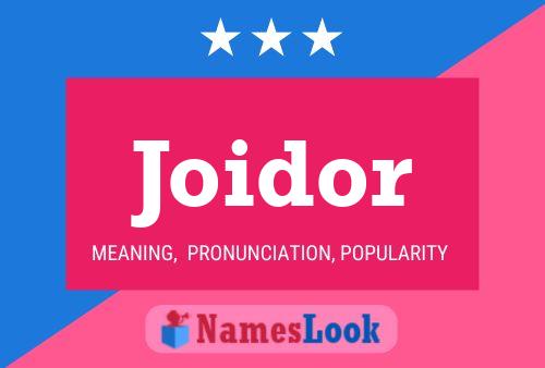 Joidor Name Poster