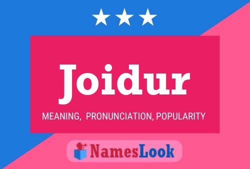 Joidur Name Poster