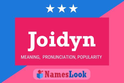 Joidyn Name Poster