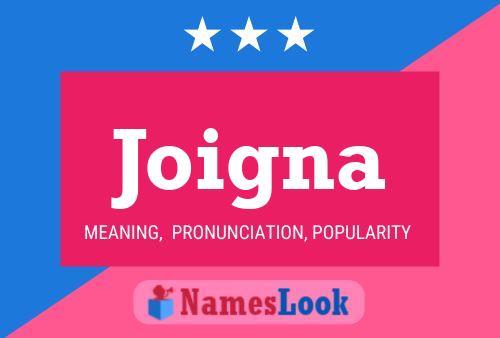 Joigna Name Poster