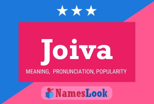 Joiva Name Poster