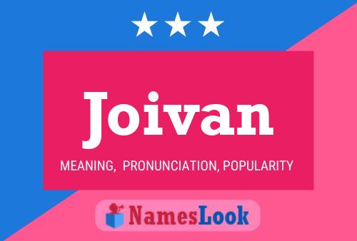 Joivan Name Poster