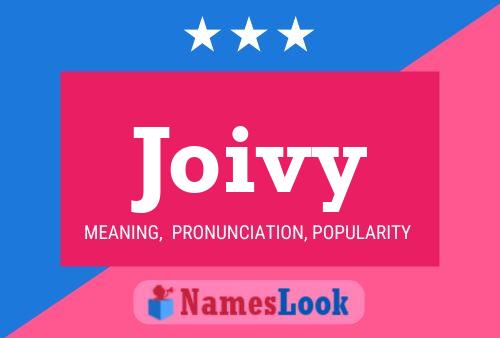 Joivy Name Poster