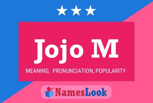 Jojo M Name Poster