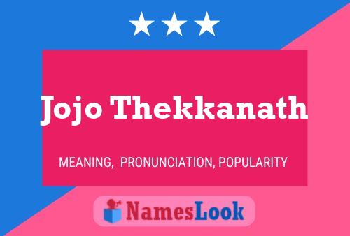 Jojo Thekkanath Name Poster