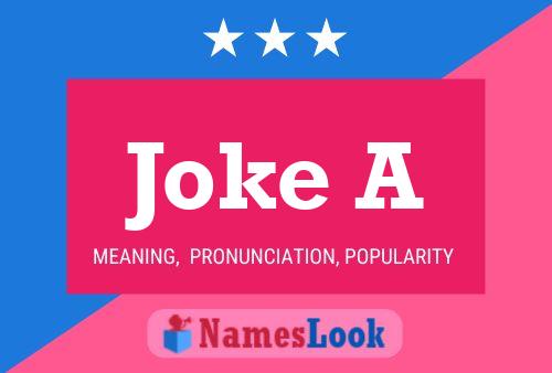 Joke A Name Poster