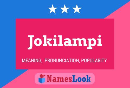 Jokilampi Name Poster