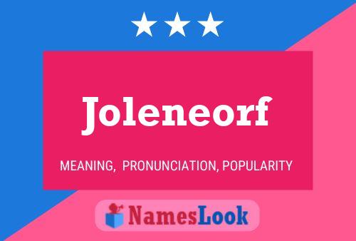 Joleneorf Name Poster