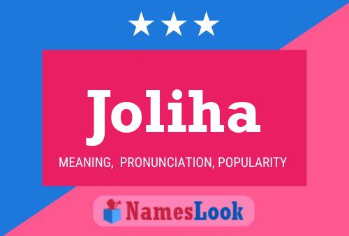 Joliha Name Poster