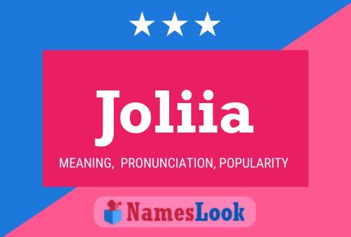 Joliia Name Poster