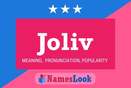 Joliv Name Poster