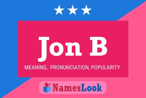 Jon B Name Poster