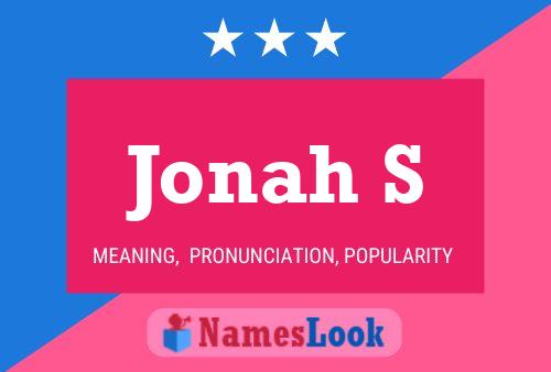 Jonah S Name Poster