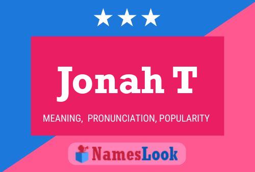 Jonah T Name Poster