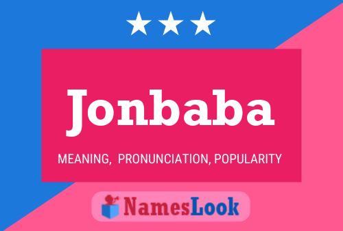 Jonbaba Name Poster