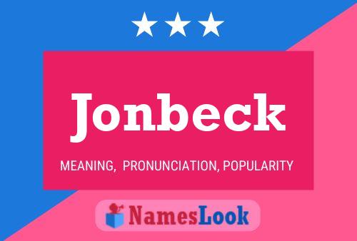 Jonbeck Name Poster