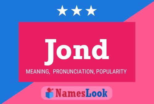 Jond Name Poster