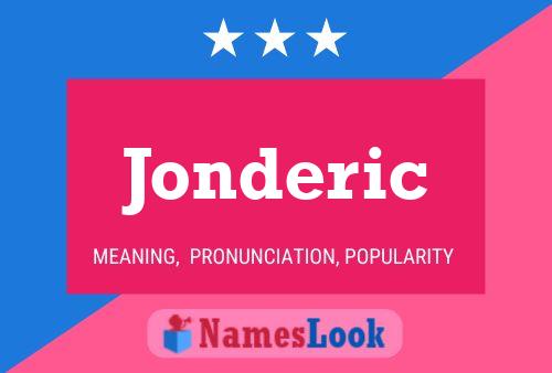 Jonderic Name Poster