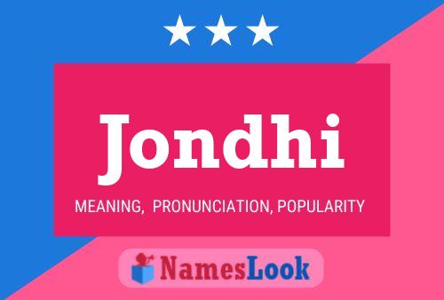 Jondhi Name Poster