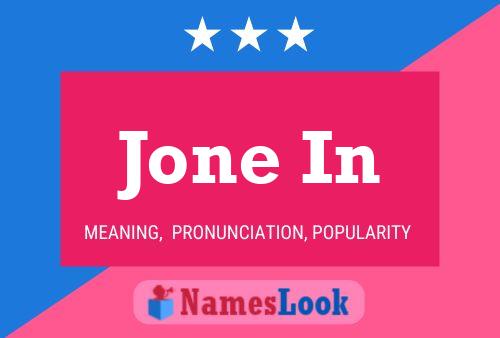 Jone In Name Poster