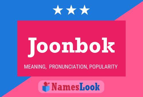 Joonbok Name Poster