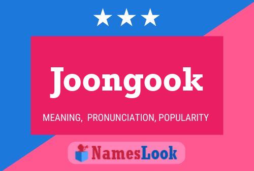 Joongook Name Poster